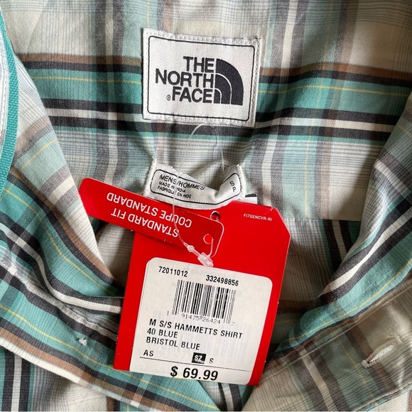 The North Face Green and White Casual Button Down Shirt - Picture 4 of 5
